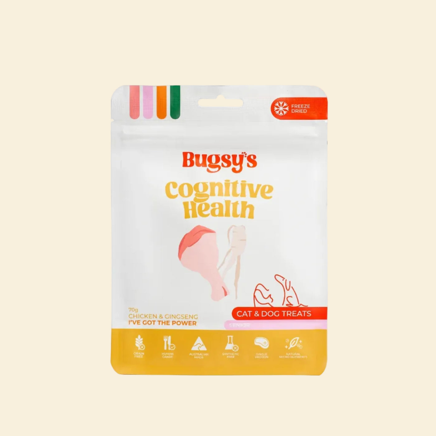 Front packaging of Bugsy&