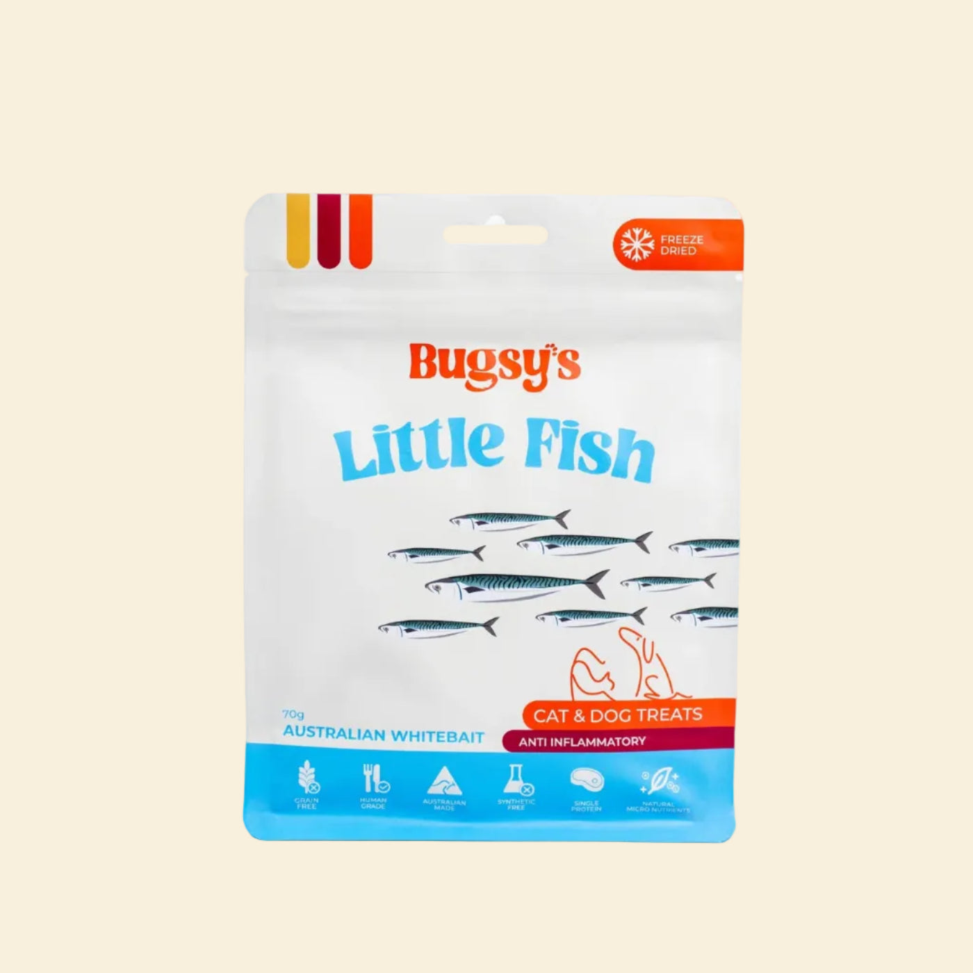 Front packaging of Bugsy&