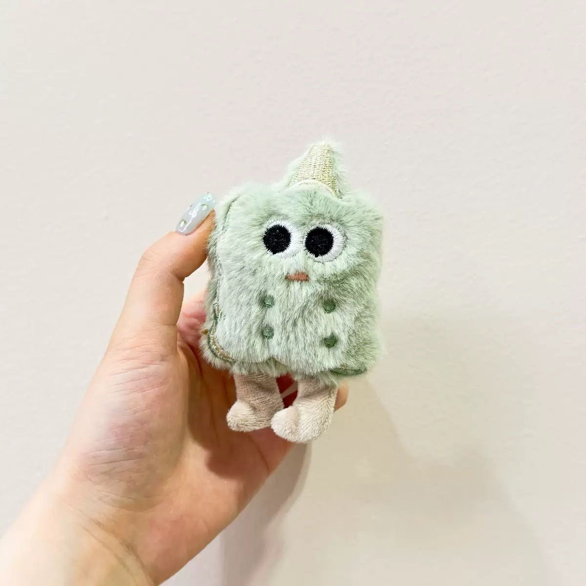 the green matcha biscuit plush squeaky toy