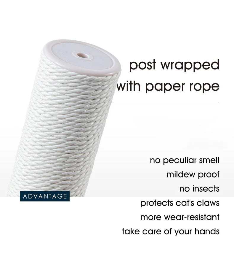 Close-up of the TORA cat tree&