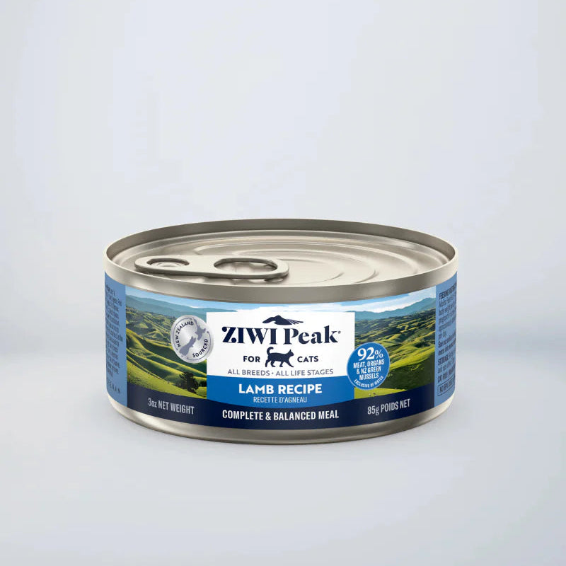 ZIWI Peak Canned Cat Food, Lamb Recipe, 85g front view