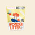 Bag of MICHU unscented Wonder Litter with a colorful design