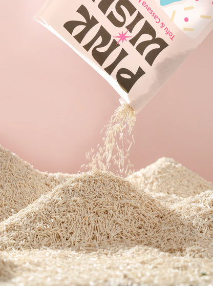 cassava and tofu cat litter