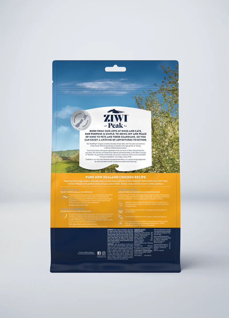 ZIWI Peak Air-Dried Chicken Cat Food | 96% Meat, Organs, Seafood &amp; Bone