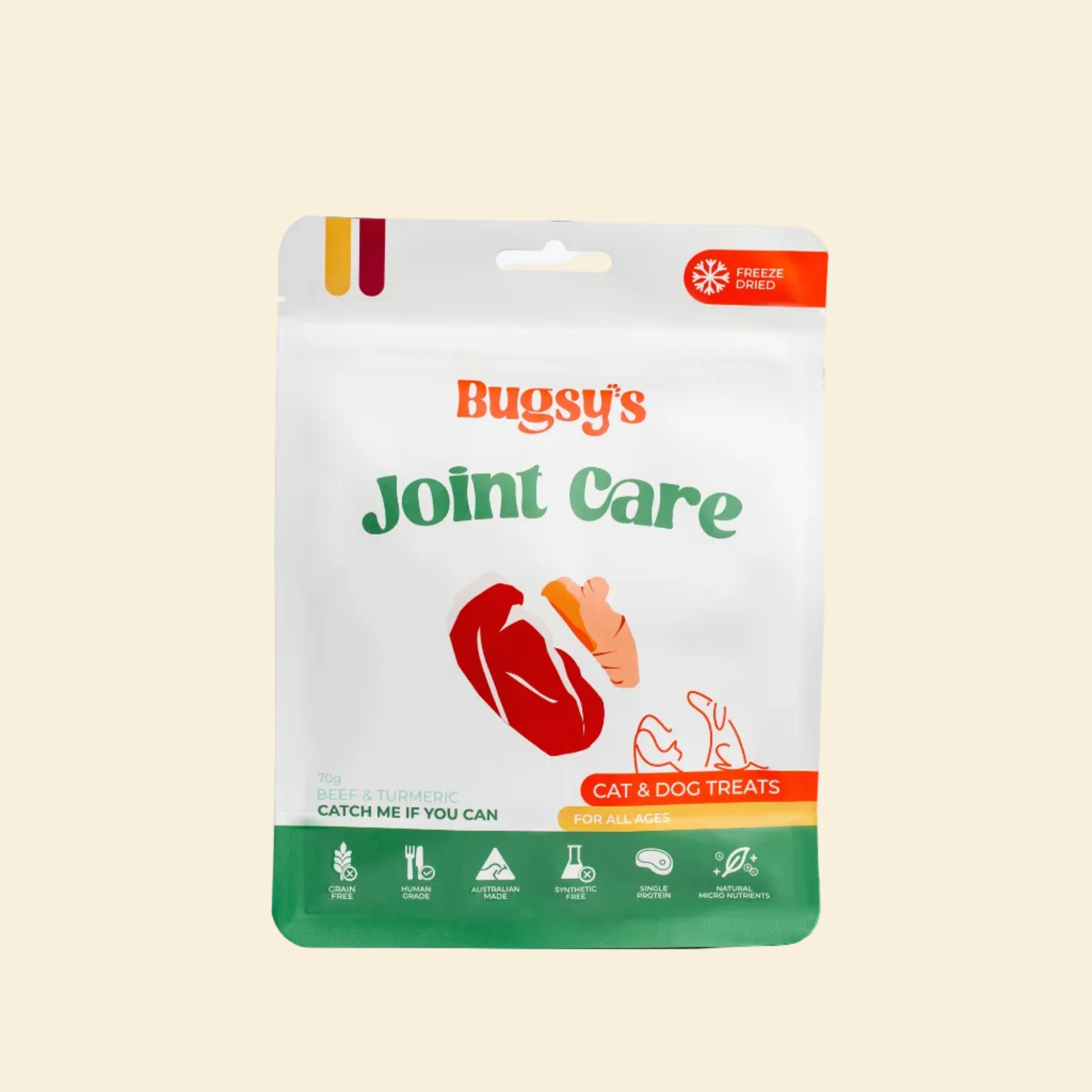 Front packaging of Bugsy&