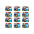 Twelve cans of Feline Natural Beef Feast grain-free wet cat food for cats and kittens