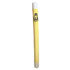 A clean studio shot of the kawaii yellow rabbit plush pet kicker wand against a white background, highlighting its soft, bite-resistant material and elongated shape.
