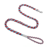 Classic Americana style dog leash in red, blue, and white. Hand-braided from soft cotton to provide a weightless feel for your pet
