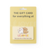 A branded gift card for LéJoyee pet supplies, featuring a cute cartoon illustration of a white kitten and a brown puppy sitting together. The card is displayed on a yellow background with the text "THE GIFT CARD for everything at LÉJOYEE" and the brand slogan "Pure Joy for a Paw-fect Life."
