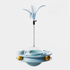 Blue Boredom Buster toy with a never-fall Roly-Poly base. Keeps indoor cats active and reduces separation anxiety