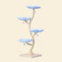 MICHU Fairy Cat Tower Deluxe 175cm in Aurora with four pastel flower perches and sisal scratching posts