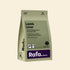 Front of the RAFA freeze-dried lamb liver pet treats sage green pouch, highlighting "Human Grade", "100% yummo lamb liver", and "No fridge, no fuss, no worries".
