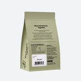 Back packaging of the RAFA freeze-dried lamb liver treats displaying the single-ingredient list, 100% Australian lamb liver, and a guaranteed analysis of 86.2% crude protein.