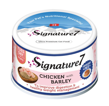 Signature7 Tuesday Chicken with Barley Superfoods Pâté wet cat food 80g
