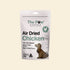 Front packaging of The Paw Grocer Air Dried Chicken Straps (100g). High-value training reward, single protein source, and easy-to-break straps for dogs.