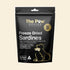Front packaging of The Paw Grocer 72g black pouch for Freeze-Dried Whole Sardines, a single-ingredient Omega-3 superfood for healthy skin and coat in dogs and cats.