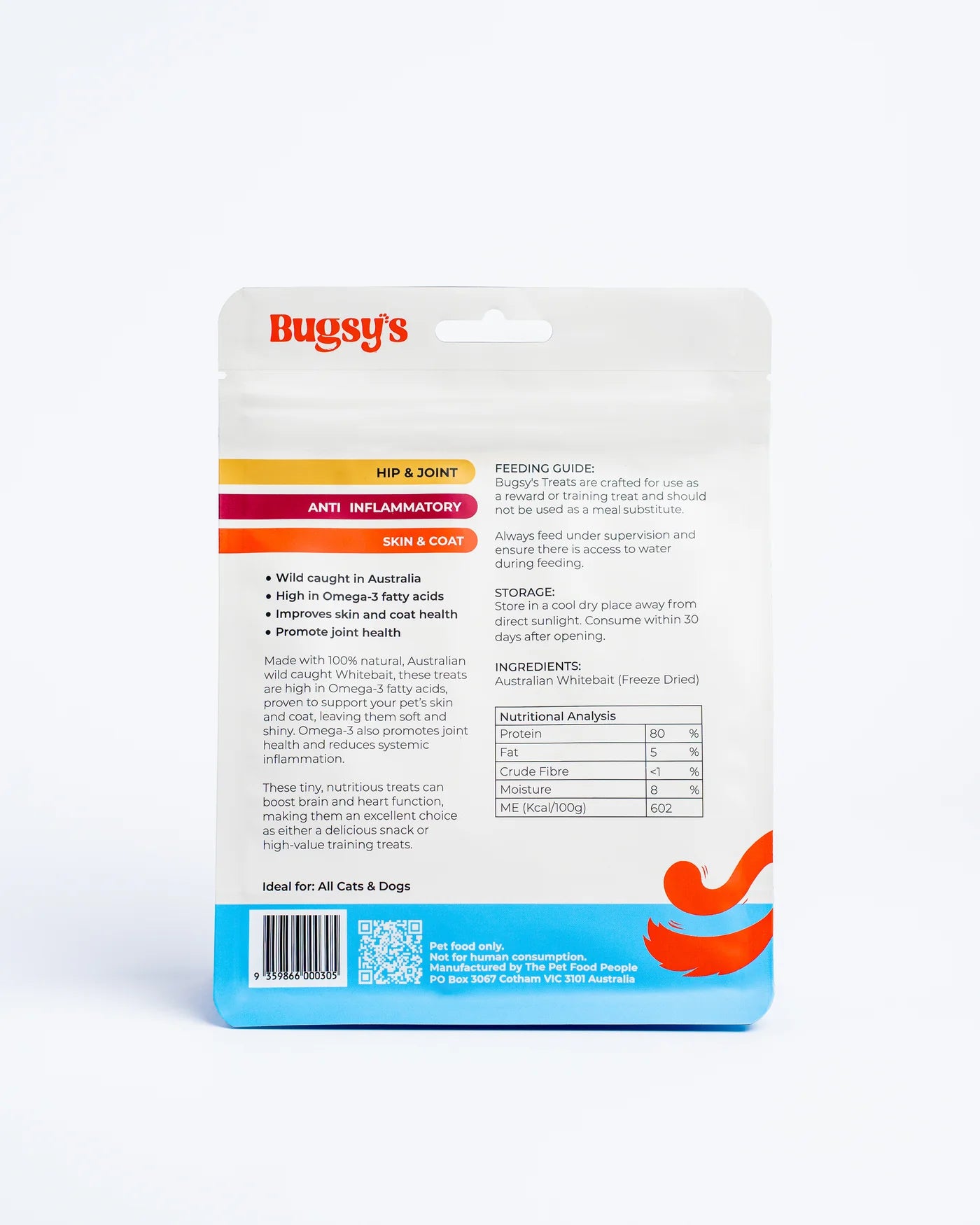 Back label of Bugsy&