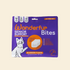 Front view of Wonderfur Bites Senior Support blueberry-flavour freeze-dried yogurt chews for cats