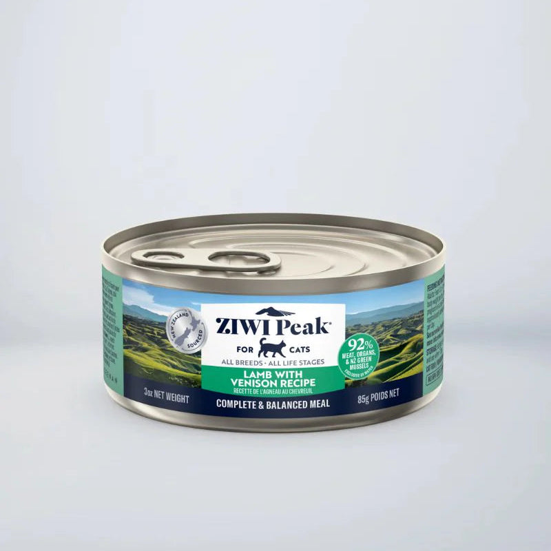 ZIWI Peak Canned Cat Food, Lamb with Venison Recipe, 85g front view